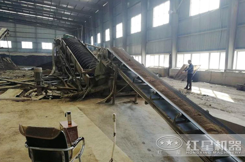 螺旋洗石機工作現(xiàn)場實拍圖 螺旋洗石機工作現(xiàn)場實拍圖