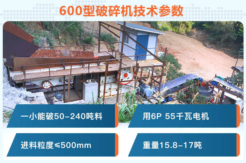 600型破碎機(jī)一小時(shí)能破多少料？用多少千瓦電機(jī)？