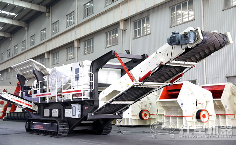 履帶式移動(dòng)破碎石頭機(jī)價(jià)格是多少，如何配置生產(chǎn)線