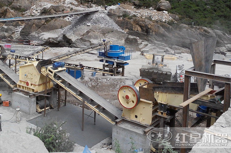 山西機制砂生產現(xiàn)場