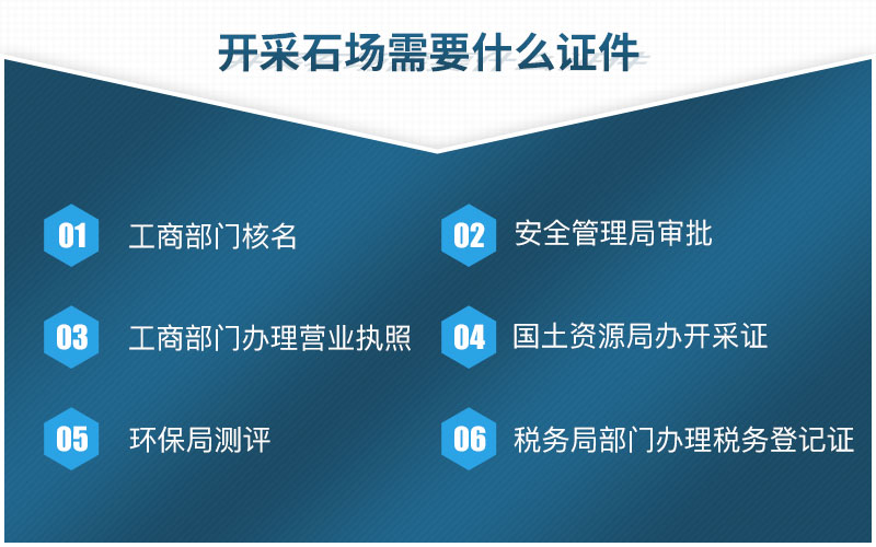 開(kāi)采石場(chǎng)需要哪些手續(xù)