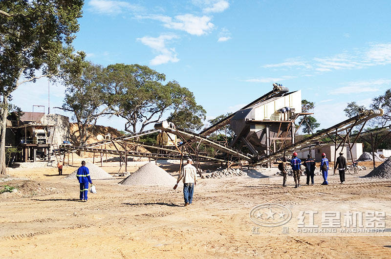 處理花崗巖邊角料用哪種破碎設(shè)備？有沒(méi)有生產(chǎn)視頻？