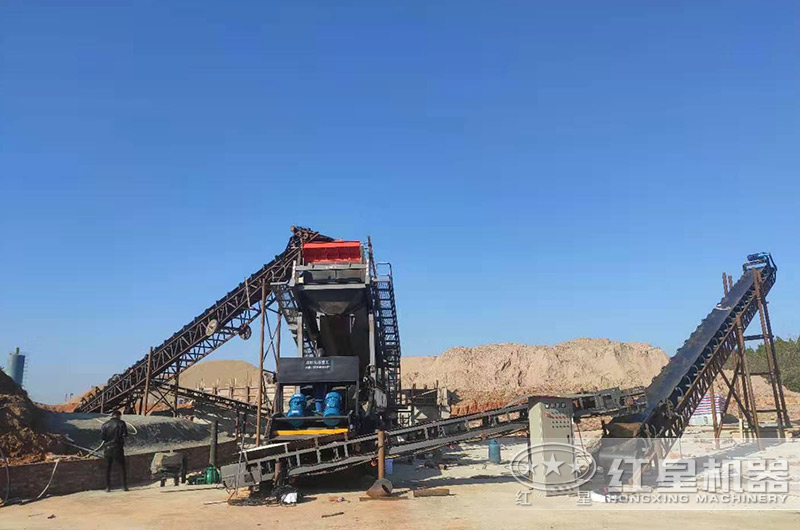 買8小時產(chǎn)300立方的礦山用石頭沙子混合制沙機？來紅星礦石機械廠可一站購齊