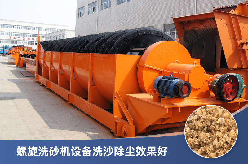 螺旋洗砂機(jī)設(shè)備每小時產(chǎn)量多少，型號有哪些？